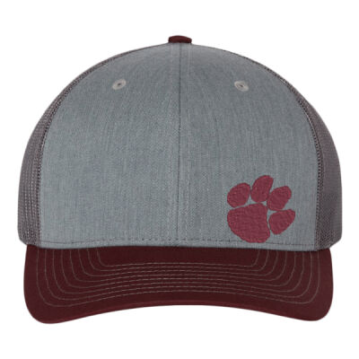 EMB Paw maroon - Snapback Trucker Cap Thumbnail