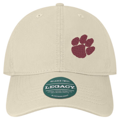EMB Paw maroon - Relaxed Twill Dad Hat Thumbnail