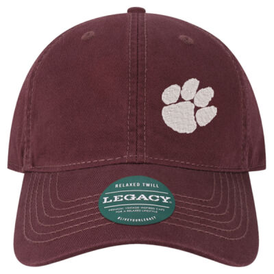 EMB Tiger Paw white - Relaxed Twill Dad Hat Thumbnail