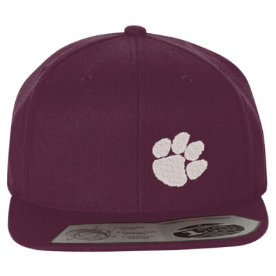 EMB Tiger Paw white - 110® Flat Bill Snapback Cap Thumbnail